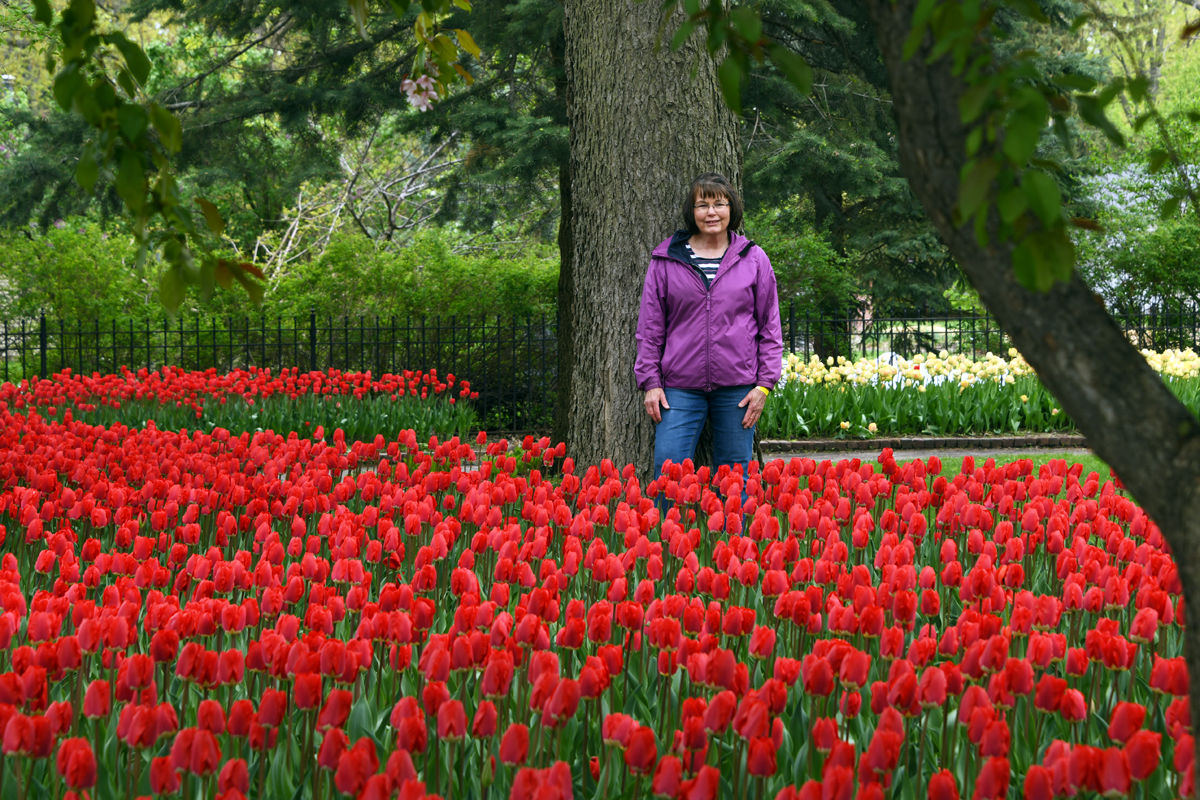 212 Mary Folkerts in Scholte Garden in Pella, Iowa.JPG